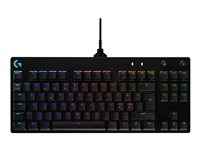 Logitech G Pro Mechanical Gaming Keyboard - Tastatur - bagbelyst - USB - Pan Nordic - tastkontakt: GX Blue Clicky - sort 920-009391