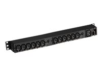 Eaton FlexPDU - Strømfordelingsenhed (rackversion) - AC 220-240 V - 3000 VA - input: IEC 60320 C20 16A - output-stikforbindelser: 13 (IEC-forbindelse) - 1U - 19" EFLX12I