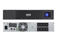 Eaton 5SC 1000 - UPS (rackversion) - AC 230 V - 700 Watt - 1000 VA - RS-232, USB - output-stikforbindelser: 8 - 2U - sort 5SC1000IR