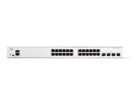 Cisco Catalyst 1300-24T-4X - Switch - L3 - Administreret - 24 x 10/100/1000Base-T + 4 x 10 Gigabit SFP+ - monterbar på stativ C1300-24T-4X