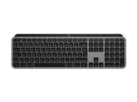 Logitech Master Series MX Keys S for Mac - Tastatur - full size - bagbelyst - trådløs - Bluetooth LE - QWERTY - nordisk (dansk/finsk/norsk/svensk) - space grey 920-011633