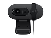 Logitech BRIO 100 - Webcam - farve - 2 MP - 1920 x 1080 - 1080p, 720p - audio - USB 960-001585