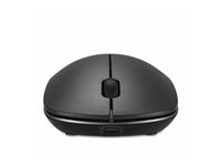 Kensington MY230 EQ - Mus - genopladelig - højre- og venstrehåndet - 3 knapper - trådløs - 2.4 GHz, Bluetooth 5.0 - trådløs modtager (USB) - brun kasse K75304WW