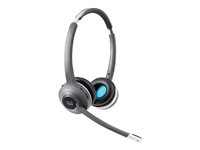 Cisco 562 Wireless Dual - Headset - på øret - DECT 6.0 - trådløs - med Multibase Station - for Cisco DX70, DX80; IP Phone 68XX; Webex Board 55, Board 70, Board 85, Room 55, Room 70 CP-HS-WL-562-M-EU=