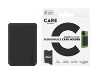 CARE by PanzerGlass - Magnetisk kortholder - MagSafe-kompatibilitet - sort - for Apple iPhone 12, 13, 14 1445