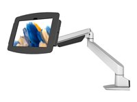 Compulocks Galaxy Tab A7 Lite Space Enclosure Articulating Arm Mount - Monteringssæt (indelukke, artikulerende armmontering) - for tablet - låsbar - højglansaluminium - sølv, sort - skærmstørrelse: 8.7" - skrivebordsmonterbar - for Samsung Galaxy Tab A7 Lite 660REACH870GA7SB