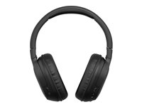 Belkin SoundForm Surround - Hovedtelefoner med mik. - fuld størrelse - Bluetooth - trådløs, kablet - USB-C, 3,5 mm jackstik - sort AUD009HQBK