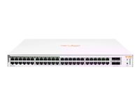 HPE Networking Instant On 1830 48G 24p Class4 PoE 4SFP 370W Switch - Switch - smart - 24 x 10/100/1000 + 24 x 10/100/1000 (PoE+) + 4 x Gigabit SFP - desktop, monterbar på stativ - PoE+ (370 W) JL815A#ABB