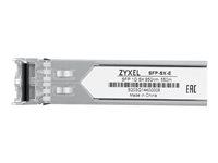 Zyxel SFP-SX-E - SFP (mini-GBIC) transceiver modul - 1GbE - 1000Base-SX - LC multimodus - op til 550 m - 850 nm (pakke med 10) SFP-SX-E-ZZBD01F
