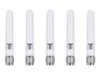 Cisco Meraki - Antenne - dipol - Wi-Fi - 3 dBi (for 2,4 GHz), 5,7 dBi (til 5 GHz) - omni-directional - indendørs (pakke med 5) - for Cisco Meraki MR42E MA-ANT-3-B5