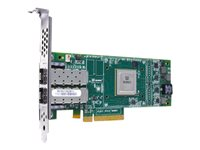 HPE StoreFabric SN1100Q 16Gb Dual Port - Vært bus adapter - PCIe 3.0 lavprofil - 16Gb Fibre Channel x 2 - for ProLiant DL325 Gen10, DL345 Gen10, DL365 Gen10, DX360 Gen10, XL220n Gen10, XL290n Gen10 P9D94A