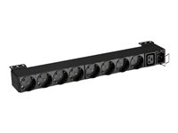 Eaton FlexPDU - Strømfordelingsenhed (rackversion) - AC 220-240 V - 3000 VA - input: IEC 60320 C20 16A - output-stikforbindelser: 9 (IEC-forbindelse, CEE 7/4) - 1U - 19" EFLX8D