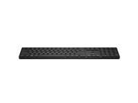 HP 455 - Tastatur - programmerbar - trådløs - 2.4 GHz - Pan Nordic - sort 4R177A6#UUW
