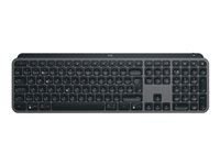 Logitech MX Keys S - Tastatur - bagbelyst - trådløs - Bluetooth LE - QWERTY - nordisk (dansk/finsk/norsk/svensk) - tastkontakt: Scissor-Key - grafit 920-011581