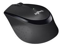 Logitech M330 SILENT PLUS - Mus - 3 knapper - trådløs - 2.4 GHz - trådløs modtager (USB) - sort 910-004909