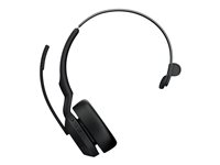 Jabra Evolve2 55 MS Mono - Headset - på øret - Bluetooth - trådløs - aktiv støjfjerning - USB-C - sort - Certified for Microsoft Teams 25599-899-899