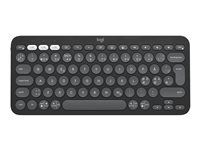 Logitech Pebble Keys 2 K380s - Tastatur - trådløs - Bluetooth LE - QWERTY - nordisk (dansk/finsk/norsk/svensk) - tonal grafit 920-011879