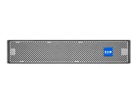 Eaton 9PX Lithium-ion - Batterihus (stativ-monterbar / ekstern) - Litiumion - 2U - 19" - sort, sølv 9PXEBM192RT2U-L
