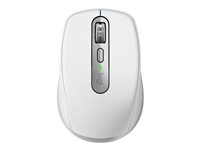Logitech MX Anywhere 3S - Mus - optisk - 6 knapper - trådløs - Bluetooth - bleg grå 910-006930