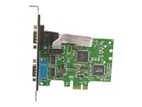 StarTech.com 2-Port PCI Express Serial Card with 16C1050 UART - RS232 Low Profile Serial Card - PCI Serial Card (PEX2S1050) - Seriel adapter - PCIe lavprofil - RS-232 x 2 PEX2S1050
