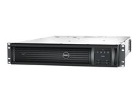 Dell Smart-UPS 3000VA LCD RM - UPS (rackversion) - AC 220/230/240 V - 2700 Watt - 3000 VA - RS-232, USB, Ethernet 10/100 - output-stikforbindelser: 9 - 2U - sort - med APC SmartConnect DLT3000RMI2UC