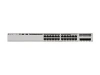 Cisco Catalyst 9200L - Network Essentials - switch - L3 - 24 x 10/100/1000 (PoE+) + 4 x Gigabit SFP (uplink) - monterbar på stativ - PoE+ (740 W) C9200L-24P-4G-E