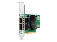 HPE InfiniBand HDR100 MCX653106A-ECAT - Netværksadapter - PCIe 4.0 x16 lavprofil - 100Gb Ethernet / 100Gb Infiniband QSFP28 x 2 - for ProLiant XL220n Gen10, XL225n Gen10, XL290n Gen10, XL645d Gen10 P23666-H21