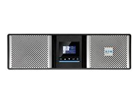 Eaton 9PX G2 9PX5KIRTNG2 - UPS (stativ-monterbar / ekstern) - AC 200/208/220/230/240 V - 5000 Watt - 5000 VA - 1-faset - 5 At - Ethernet 10/100/1000, RS-232, USB - output-stikforbindelser: 13 - PFC - 3U - 19" - sort, sølv 9PX5KIRTNG2