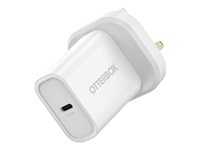 OtterBox - Strømforsyningsadapter - 20 Watt - PD (USB-C) - hvid - United Kingdom 78-81417