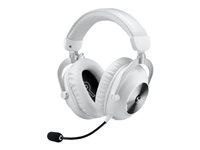 Logitech G Pro X 2 - Headset - fuld størrelse - LIGHTSPEED - trådløs - støjisolerende - hvid 981-001269