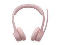 Logitech Zone 300 - Headset - på øret - Bluetooth - trådløs - rose 981-001412