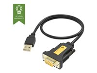 Vision USB to Serial Adaptor - Seriel adapter - USB - RS-232 - sort TC-USBSER