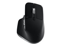 Logitech Master Series MX Master 3S for Mac - Mus - ergonomisk - optisk - 7 knapper - trådløs - 2.4 GHz, Bluetooth - space grey - for Apple MacBook 910-006571