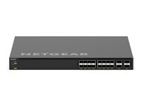 NETGEAR M4350 Series M4350-16V4C - Switch - L3 - Administreret - 16 x 1/10/25 Gigabit SFP28 + 4 x 40/100 Gigabit QSFP28 - front til ryg-luftstrøm - monterbar på stativ VSM4320C-100NES