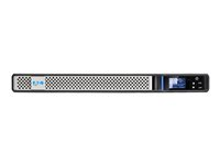 Eaton 5P 850iR - Gen 2 - UPS (rackversion) - AC 200/208/220/230/240 V - 680 Watt - 850 VA - 1-faset - 7 At - RS-232, USB - output-stikforbindelser: 4 - 1U - 19" - sort/sølv - med Network Card-MS 5P850IRNG2