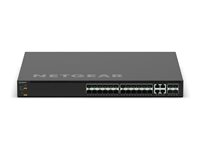NETGEAR M4350 Series M4350-24F4X - Switch - L3 - Administreret - 24 x 1/2.5 Gigabit SFP + 4 x kombo 10 Gigabit SFP+ - front til ryg-luftstrøm - monterbar på stativ - for NETGEAR AGM731F; ProSafe AGM731F, AGM732F MSM4328F-100NES