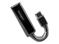 Kensington UA0000E - Netværksadapter - USB 3.0 - Gigabit Ethernet x 1 - sort K33981WW