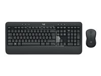 Logitech MK540 Advanced - Sæt med mus og tastatur - trådløs - 2.4 GHz - Nordisk 920-008683