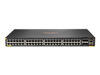 HPE Aruba Networking CX 6200F 48G Class 4 PoE 4SFP 740W Switch - Switch - Max. Stacking Distance 10 km - L3 - Administreret - 48 x 10/100/1000 (PoE+) + 4 x 100/1000 SFP - front og side til ryg - monterbar på stativ - PoE+ (740 W) S0M85A#ABB