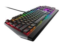 Alienware AW510K - Tastatur - bagbelyst - USB - tastkontakt: CHERRY MX Low Profile Red - Dark Side of the Moon - for Alienware Area-51, Aurora, Aurora R10, Aurora R9, M15, M17; G5 5090; XPS 8940 AW510K-G-WW