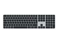 Apple Magic Keyboard with Touch ID and Numeric Keypad - Tastatur - USB-C - trådløs - Bluetooth - QWERTY - Internationalt engelsk - sorte taster MXK83Z/A