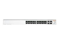 HPE Networking Instant On 1930 24G 4SFP/SFP+ Switch - Switch - L3 - Administreret - 24 x 10/100/1000 + 4 x 1 Gigabit / 10 Gigabit SFP+ - monterbar på stativ JL682A#ABB