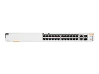 HPE Networking Instant On 1960 24G 20p Class4 4p Class6 PoE 2XGT 2SFP+ 370W Switch - Switch - L3 Lite - Administreret - 24 x 10/100/1000 + 2 x 10 Gigabit SFP+ + 2 x 100/1000/10GBase-T - monterbar på stativ - PoE (370 W) JL807A#ABB