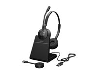 Jabra Engage 55 SE Stereo - Headset - på øret - DECT - trådløs - USB-A via DECT adapter - UC-certificeret 9659-415-111