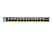 Cisco Catalyst 2960L-SM-48PS - Switch - L3 - smart - 48 x 10/100/1000 (PoE+) + 4 x 1 Gigabit Ethernet SFP+ - monterbar på stativ - PoE+ (370 W) WS-C2960L-SM-48PS