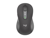 Logitech Signature M750 - Mus - optisk - 6 knapper - trådløs - 2.4 GHz, Bluetooth - Logitech Logi Bolt USB-modtager - grafit 910-007509