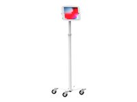Compulocks iPad 10.2" Space Enclosure Medical Rolling Cart - Vogn med hjul - for tablet - medicinsk - metal - hvid - skærmstørrelse: 10.2" - for Apple 10.2-inch iPad (7. generation, 8. generation, 9. generation) MCRSTDW102IPDSW