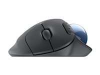 Logitech Ergo Series ERGO M575S - Styrebold - ergonomisk - optisk - 5 knapper - trådløs - Bluetooth, 2.4 GHz - Logitech Logi Bolt USB-modtager - grafit 910-007029