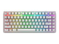 Alienware Pro Wireless Gaming Keyboard - Tastatur - 75% - compact TKL - AlienFX per-nøgle RGB/16,8 millioner farver - trådløs - 2.4 GHz, Bluetooth 5.1, USB - QWERTY - USA - tastkontakt: Alienware Linear Mechanical Switches (hot-swapbar) - månelys PRO-KB-W-WW