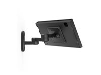 Compulocks Galaxy Tab A9+ 11", Swell Enclosure Swing Wall Mount - Monteringssæt (indelukke, svingarm) - eksponeret front/bagsidekamera og sensorer - for tablet - låsbar - metalramme - sort - skærmstørrelse: 11" - vægmonterbar - for Samsung Galaxy Tab A9+ 827B11GSWL9B